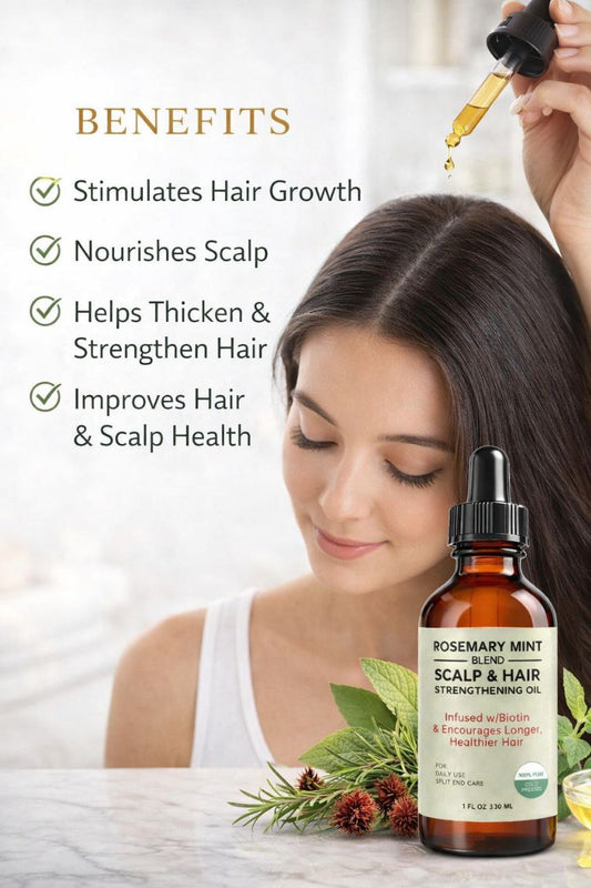 Rosemary Mint Scalp & Hair Strengthening Oil