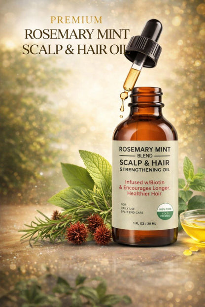 Rosemary Mint Scalp & Hair Strengthening Oil
