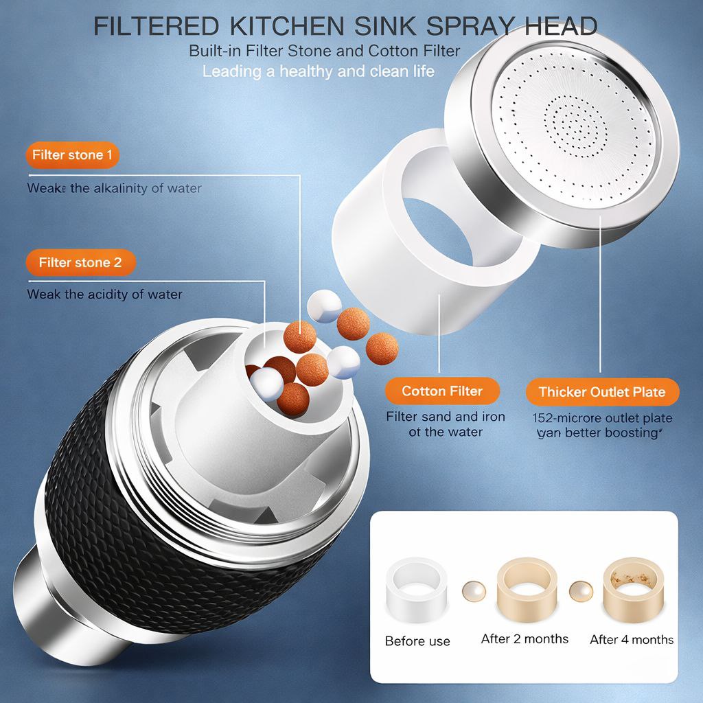 3 Modes kitchen Sink Faucet