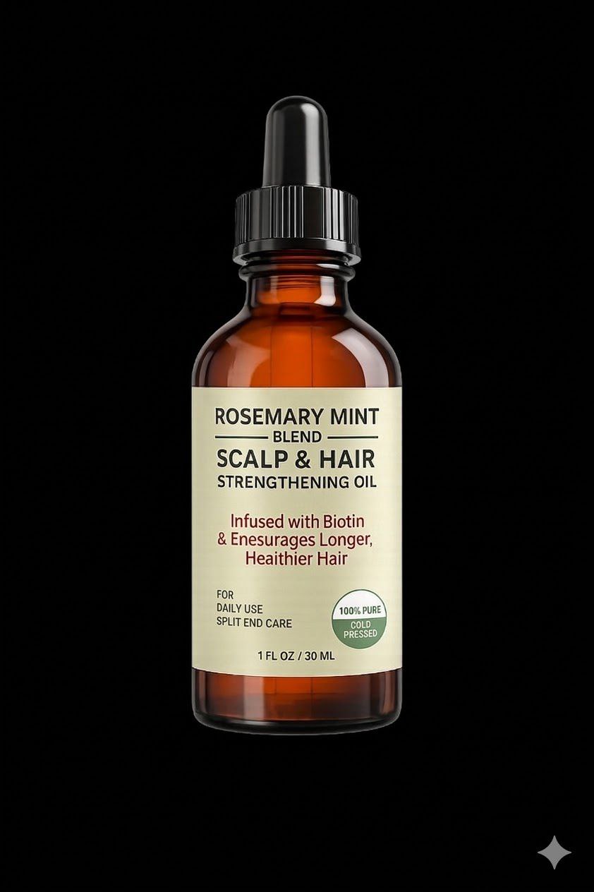 Rosemary Mint Scalp & Hair Strengthening Oil